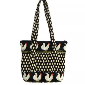 Vera Bradley Chanticleer Tote Retired Chicken with Eggs Pattern Shoulder Bag